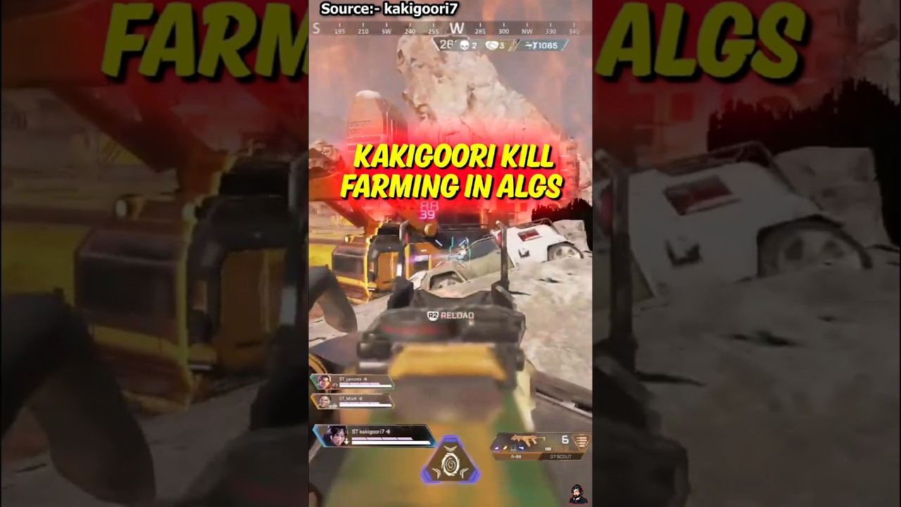 KakiGoori убивает фарм с помощью R-99 в ALGS Pro League | Apex Legends 