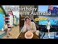 32nd birthday in Australia (Watched the Australian Open for the first time!)