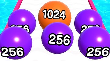 Merge Ball Run and Merge 2048 ! Gameplay Walkthrough Part 23 android, ios