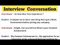 Interview Conversation || Job Interview || SRV Studyroom