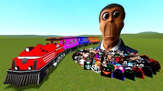 Huge Obunga vs Train! Angry Munci Family! [Part 2] Garry's Mod Nexbots