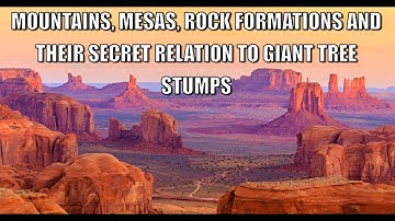 GIANT TREE STUMPS???: WHAT ARE "ROCK FORMATIONS REALLY?"