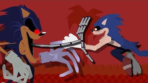 Lord X VS Sonic EXE (Stick nodes Animation)