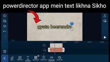 powerdirector me text kaise likhe | scrolling text |  powerdirector app se story video kaise banaye
