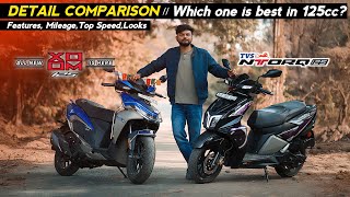 2026 Hero Xoom 125 vs Tvs Ntorq 125 Detailed Comparison⚡️Features | कौन सी Best है ?🤔