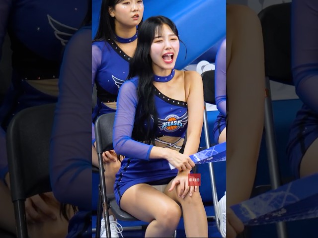 "💢이건 아니지‼️고양이 하악질💥⚡️" 이수진 (Lee Su-jin) 치어리더 직캠 #프로농구 #대구한국가스공사페가수스 #shorts