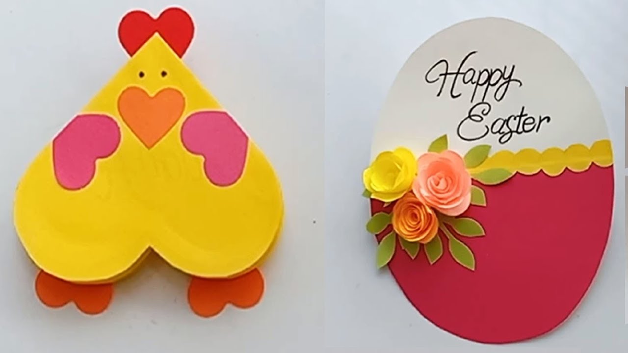 Two Easy Easter Cards To Make\\\\How To Make - Easter Egg Basket Spring ...