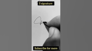 Signature style of my name S |  Shambhavi #shortsvideo