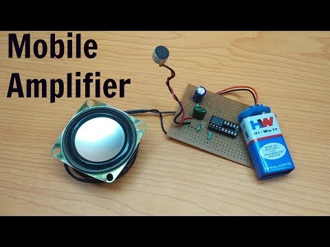 Simple Hack a microphone into cell  phone speaker amplifier