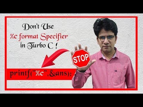 Stop using %c format specifier in C language