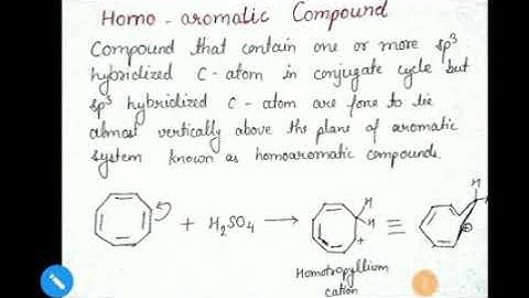 Homo aromatic compounds- CSIR NET questions based on AROMATICITY