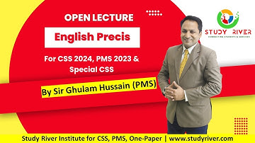 English Precis (Open Lecture)