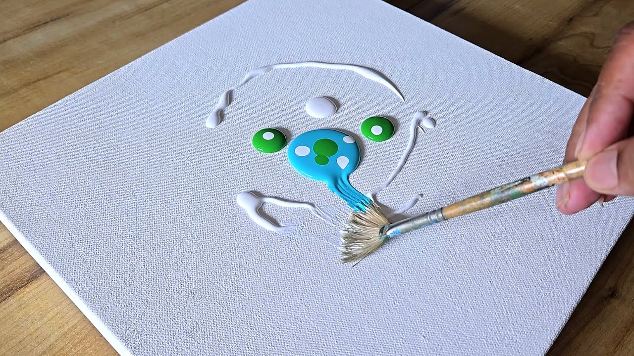 Easy Acrylic Painting Technique / Landscape Painting Using Fan Brush / Step By Step