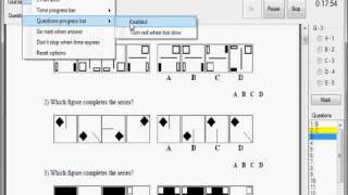 Simulation of computer based test using pdf