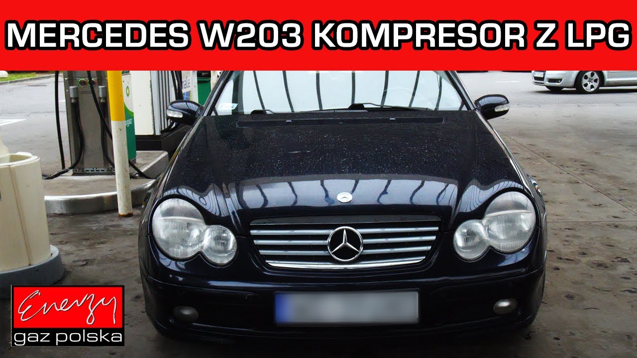 Montaż LPG Mercedes W203 Kompresor 1.8 163KM 2003R na gaz