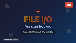 Celebrity Rust File I/O Tutorial: Build a Persistent Todo App with Modules | Rust by Examples #6 Net Worth