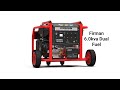 The firman 67kva dual fuel generator eco8990es  ecological  petrol  gas powered key starter