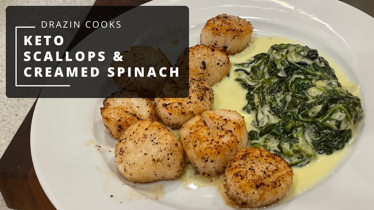 Keto Scallops & Creamed Spinach YouTube
