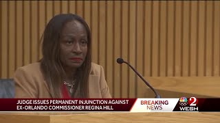 Suspended Orlando City Commissioner Regina Hill appears in court