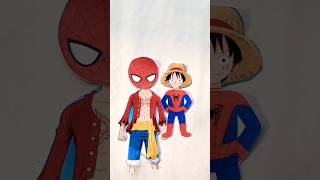 Red Spider Man Lufi Face Exc masha spiderman artandcraft drawing ytshorts