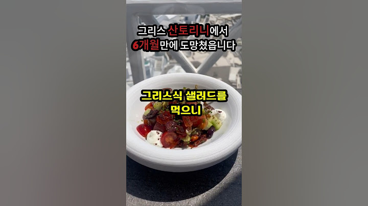그리스산토리니에서 6개월만에 깨달은 충격적인 현실