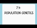 ✨AP Bio Topic 7.4 TikTok: Population Genetics✨