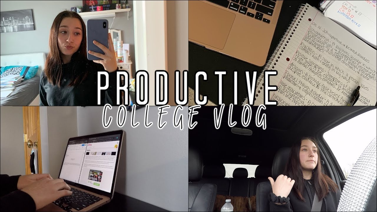 A Productive College Day In My Life | Vlog - YouTube