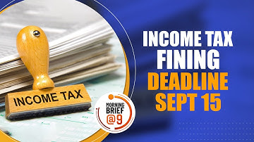 ITR Filing Deadline Extended to Sept 15 | CBDT Cites Form Changes & TDS Delays | News9