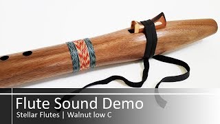 Native American Style Flute Key Of Low C Walnut
