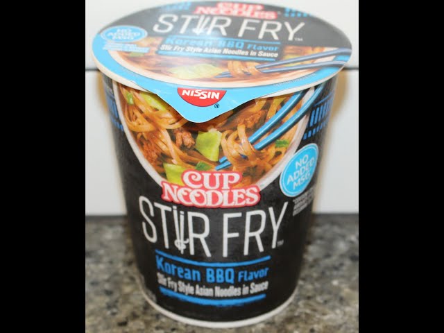 Nissin Cup Noodles Stir Fry: Korean BBQ Flavor Review 