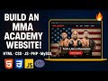 Create a Responsive MMA &amp; UFC Training Website with HTML, CSS, PHP &amp; MySQL | Full Web Dev Tutorial