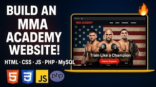Create a Responsive MMA & UFC Training Website with HTML, CSS, PHP & MySQL | Full Web Dev Tutorial
