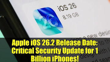 Apple iOS 26.2 Release Date: Critical Security Update for 1 Billion iPhones!
