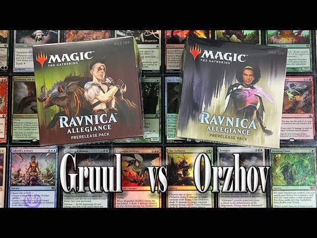 MTG Ravnica Allegiance Prerelease Kit | Gruul & Orzhov - YouTube