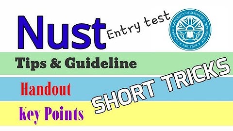 How to Prepare Net for Nust Entry Test | Tips | Study Plan