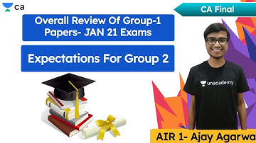 Overall Review of Group 1 Papers Jan 21 Exams | Expectations for Group 2 | Unacademy | Ajay Agarwal