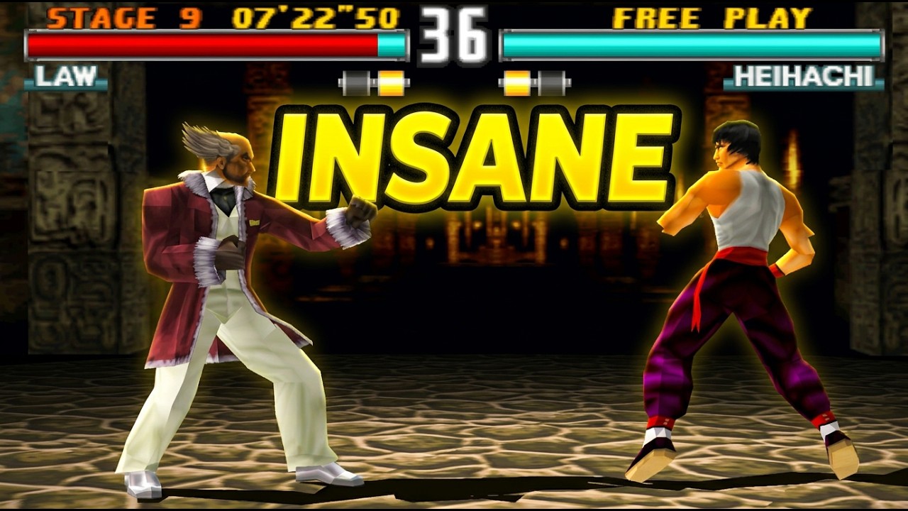 Tekken 3: Лоу против Хейхачи – Этот бой был просто невероятным! (4K)