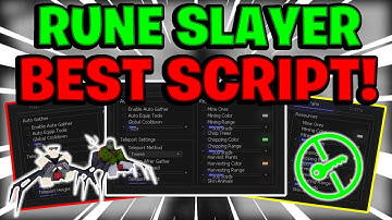Rune Slayer Script GUI / Hack (NO COOLDOWN, KILL AURA, AUTOFARM, AND MORE) *NO KEY*