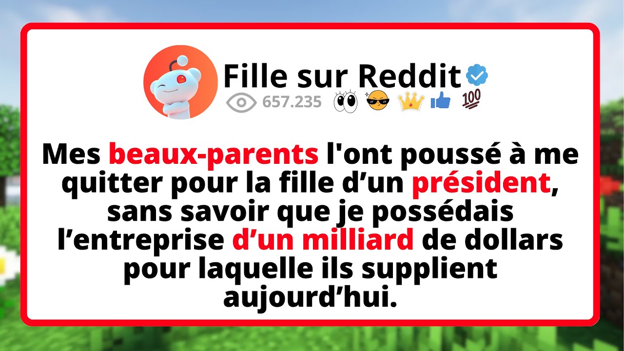 Mes BEAUX-PARENTS l'ont poussé à me QUITTER pour la fille d’un PRÉSIDENT, sans savoir que je...