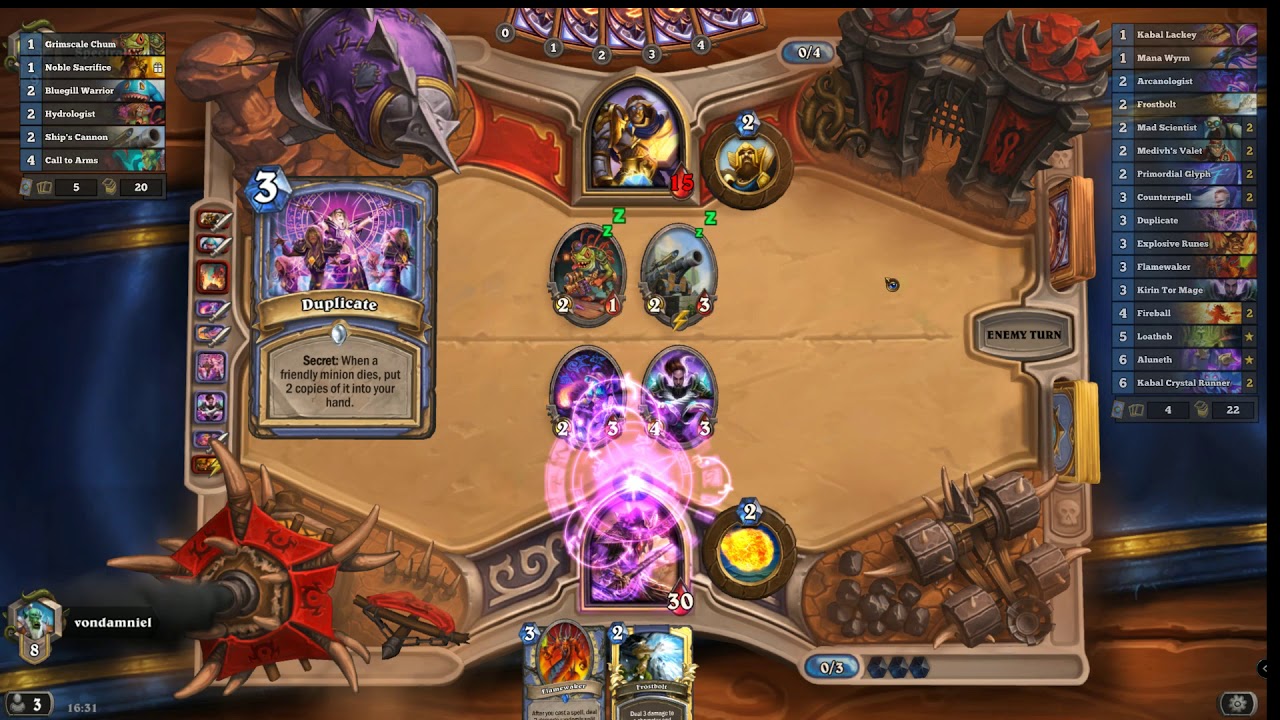 Kabal Burn Mage | Wild format - February 2018