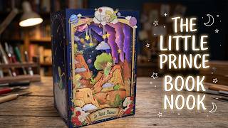 Building The Little Prince Miniature Book Nook | Cozy Crafting 🌹✨