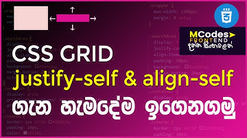 CSS Grid: justify self & align self (in Sinhala)