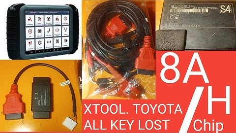 TOYOTA 8A .  H CHIP all key lost  XTool pade Elite