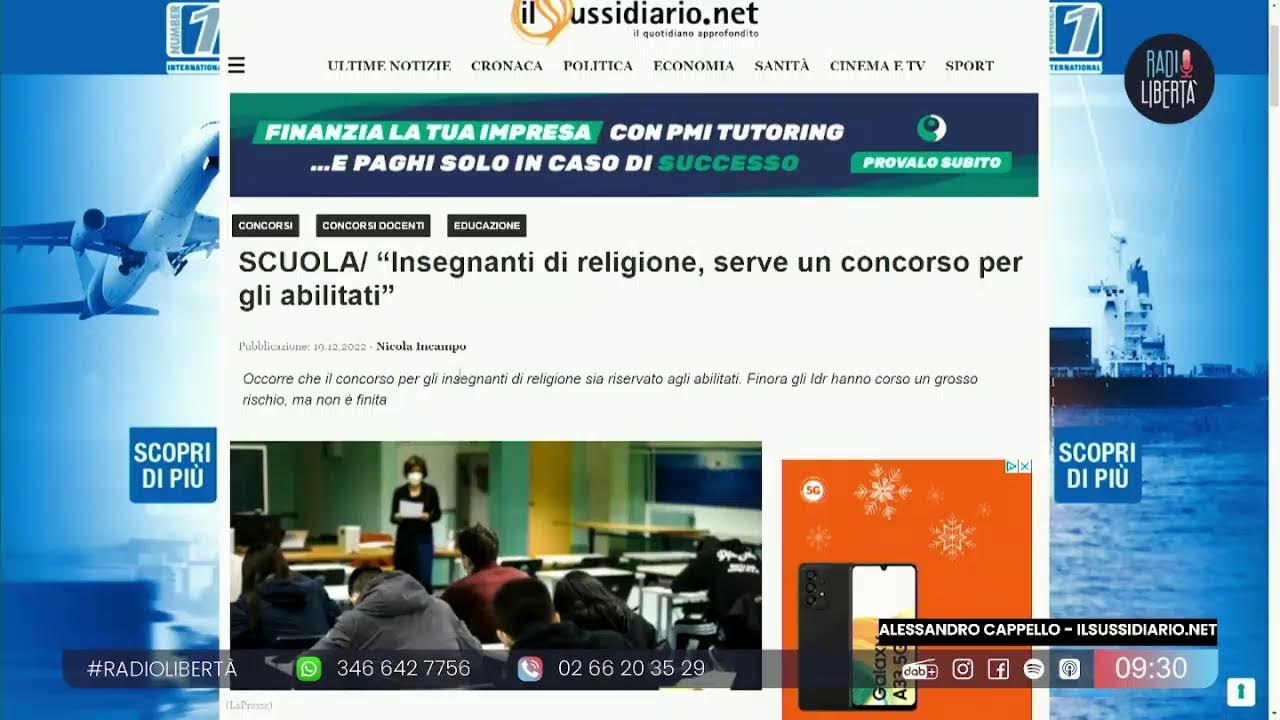 ILSUSSIDIARIO.NET - ALESSANDRO CAPPELLO 23/12/2022 - YouTube