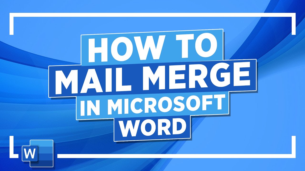 mail merge in ms word assignment