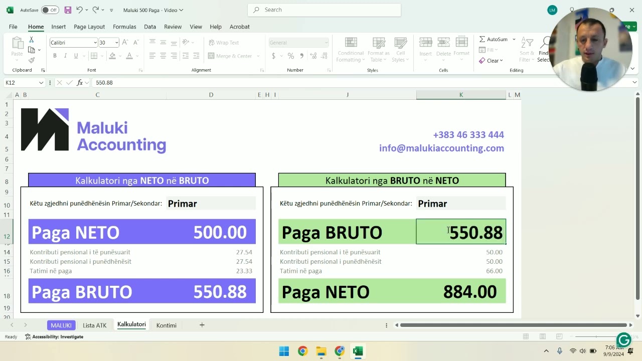 Kalkulatori i Pagave 500