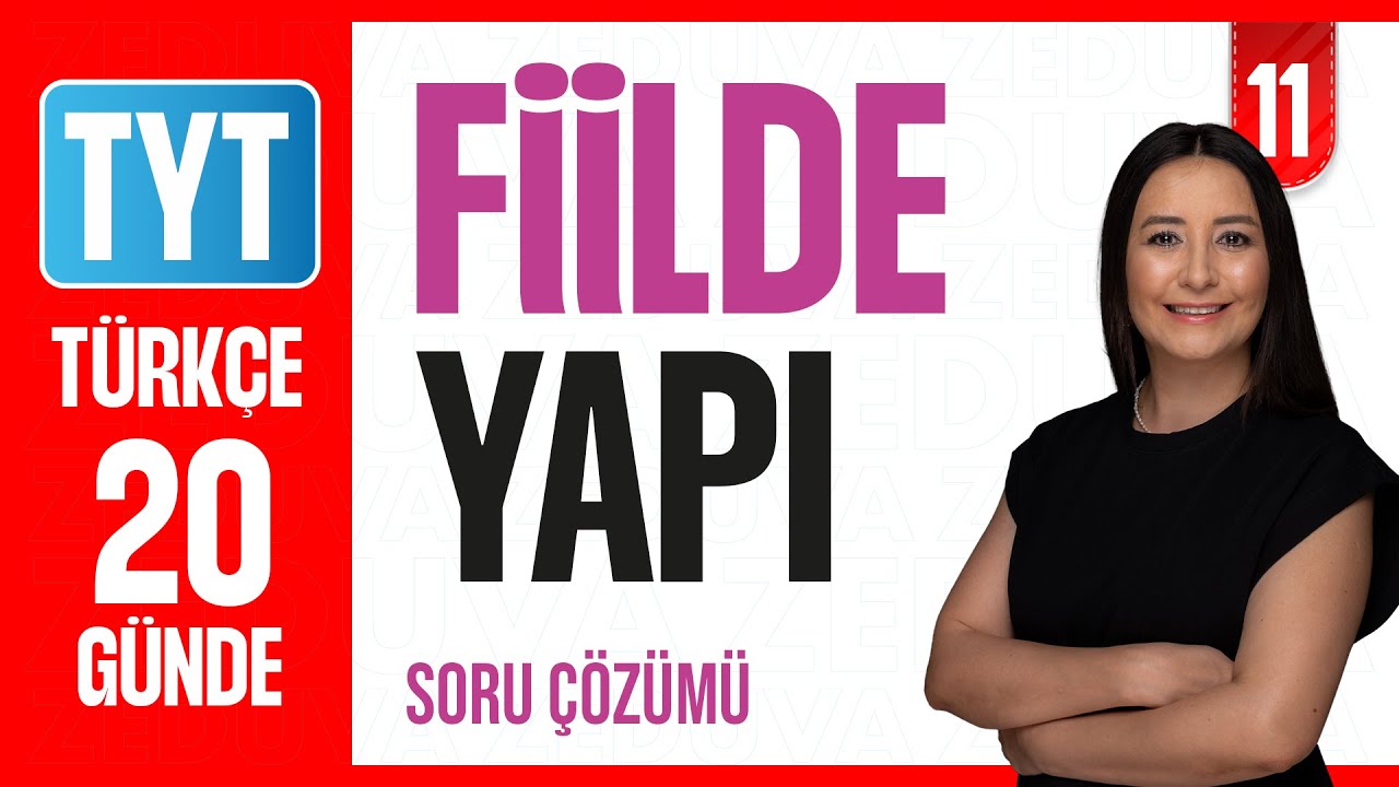 Fiilde Yapı - 20 Günde Dil Bilgisi Kampı - Soru Çözümü - 2026 - 28-29. Test Çözümü - 11. Gün