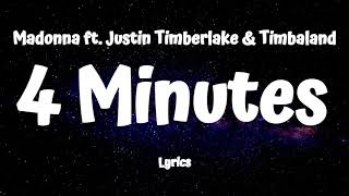 Madonna  - 4 Minutes (Lyrics)  ft. Justin Timberlake & Timbaland Resimi