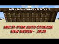 Auto Multi-Item Sorter/Storage | Java 1.17.1 | Silent | Expandable | Unbreakable