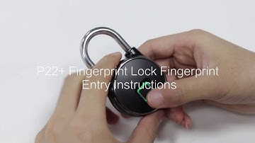 Anytek P22+ Bluetooth Fingerprint Padlock Fingerprint Management
